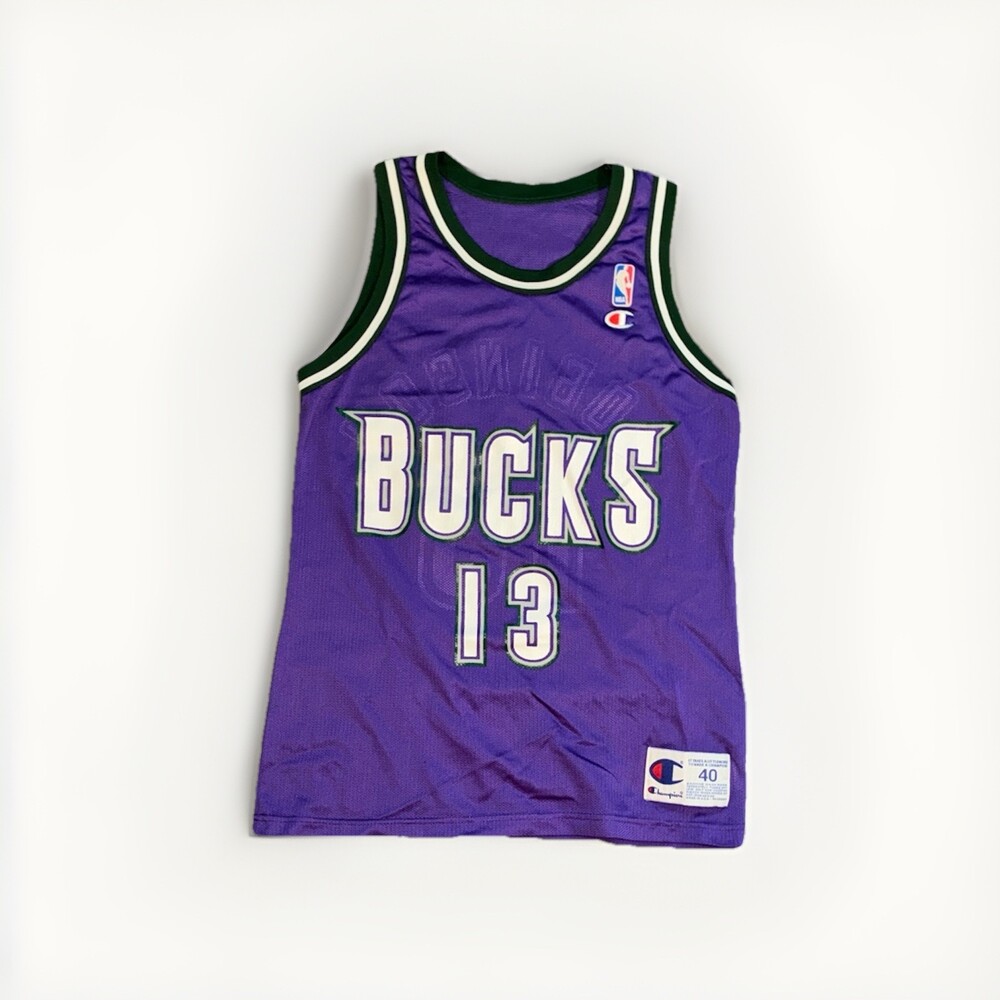 Vintage Champion 90s Glenn Robinson Milwaukee Bucks Champion Jersey Sz 40